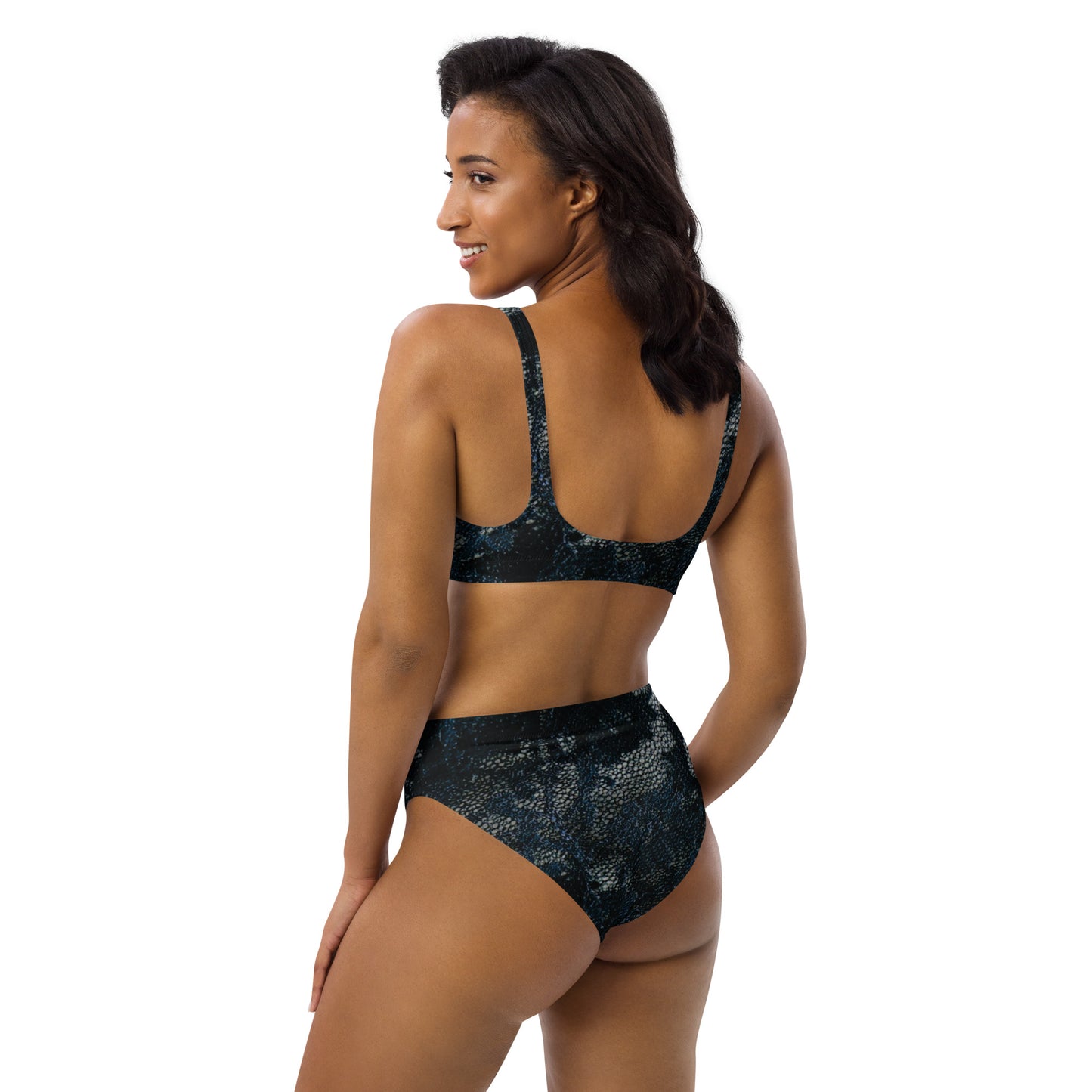 Mysterious Beauty Recycled high-waisted bikini.