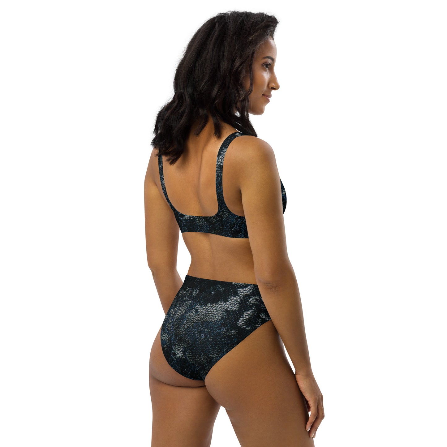 Mysterious Beauty Recycled high-waisted bikini.