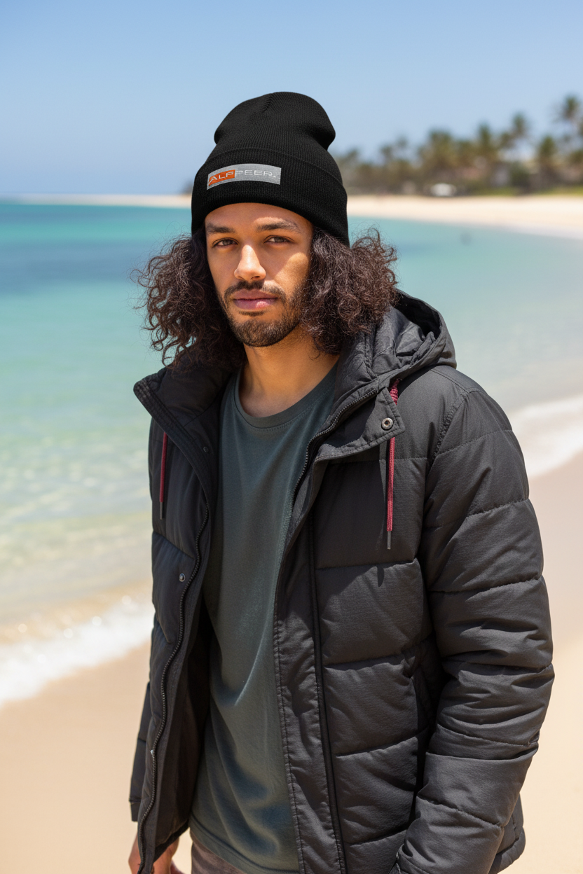 Alppeer Beanie Black – Male Sandy Beach