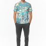 ALPPEER print tee with charcoal joggers
