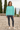 Aqua sweatshirt with charcoal leggings