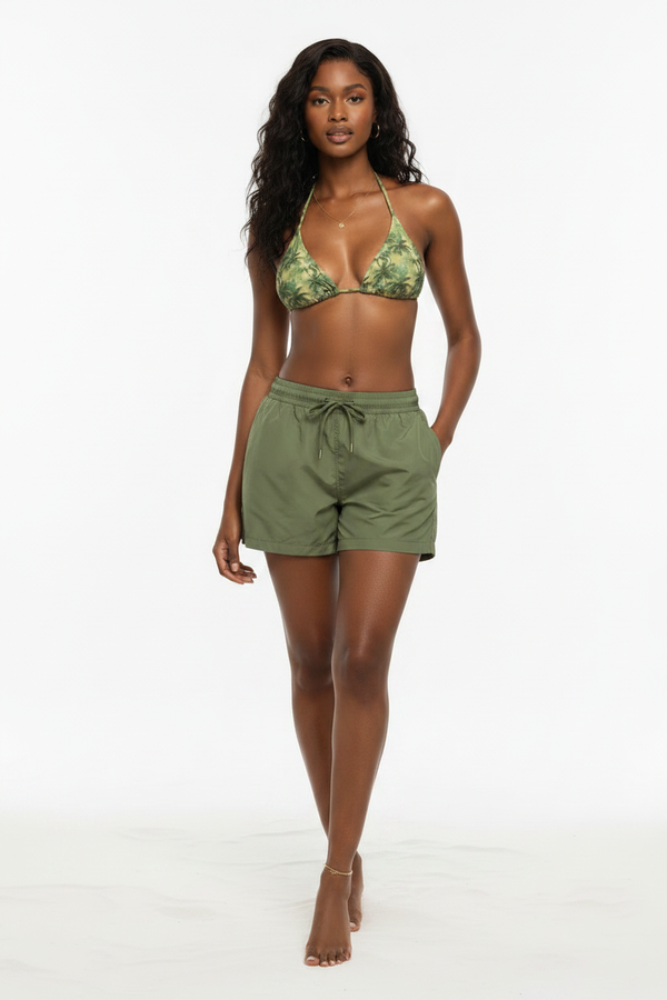 Army Green Swim Shorts