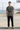 Asphalt T-shirt with black track pants