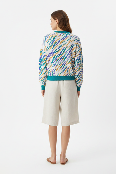Back angle — linen shorts