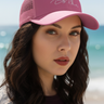 Bamboo Trucker Cap – Pink Close-Up