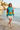 Beach look with ivory shorts