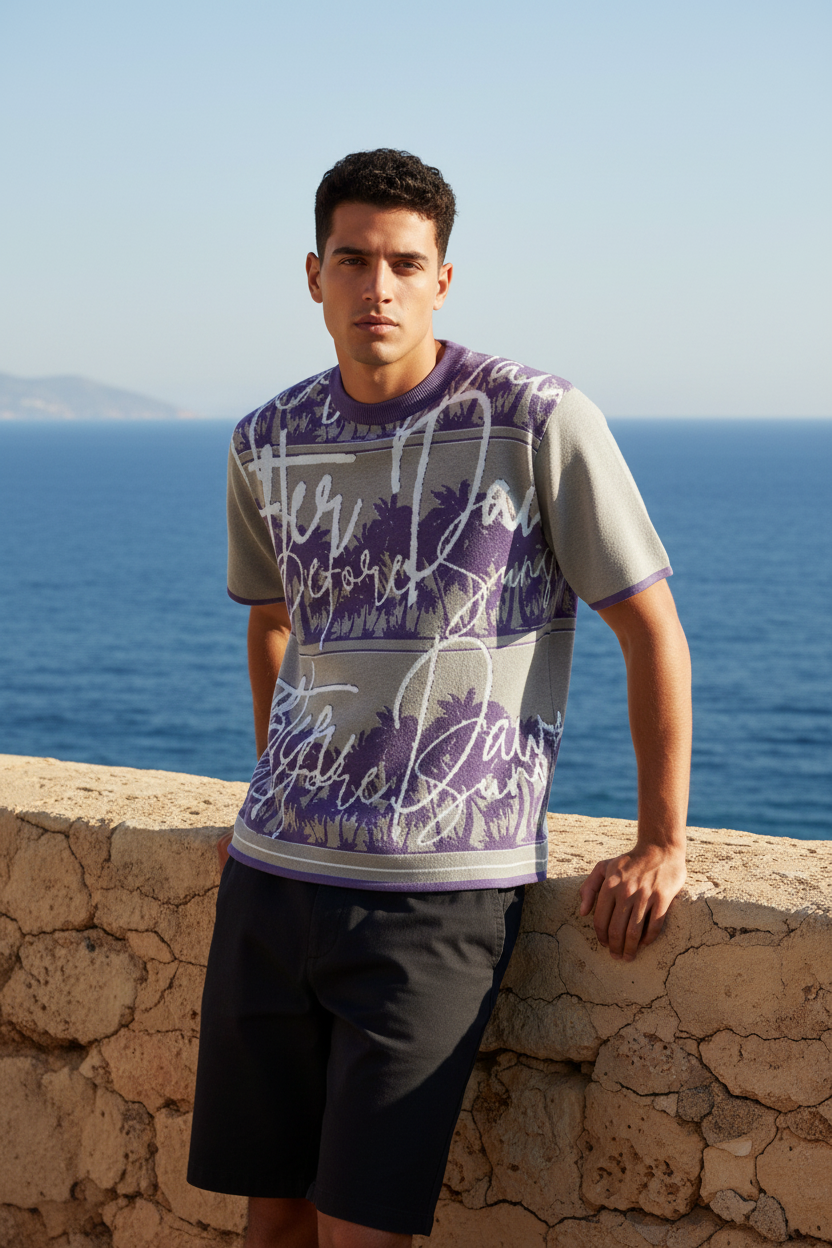 Before Sunset Knit Tee – Coastal Wall