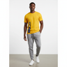 Black male model in Apex t-shirt with joggers