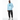 Black male model in blue aqua Surfxion hoodie with cargo pants