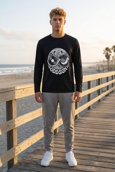 Black ODDSON long-sleeve boardwalk look