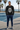 Black ODDSON long-sleeve track-pants look