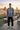 Blue jean sweatshirt rooftop editorial