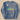 Blue jean sweatshirt sleeve-logo correction