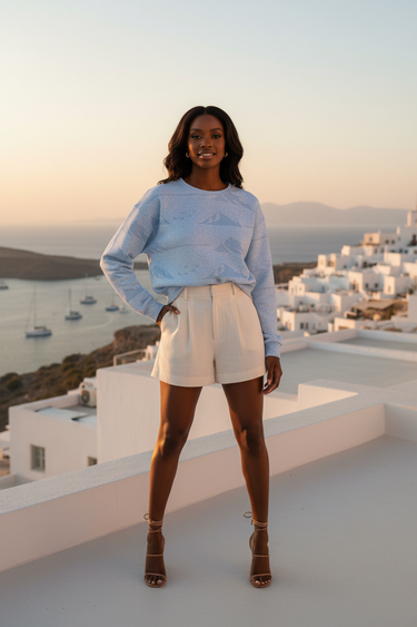 Blue Mountain — Ivory Shorts Rooftop