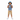 Boy light denim bucket hat thumbs up