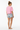 Bubblegum pink crop top back showing clean design