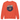Burnt orange sweatshirt on white background