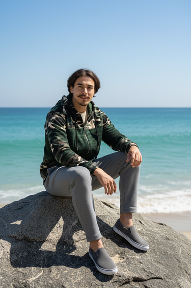 Camo Croc Zip Hoodie – Male Rocks