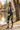 Camouflage leggings with quilted vest