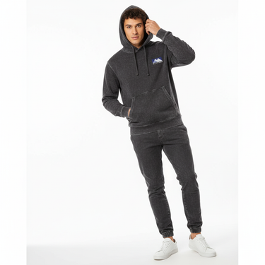Charcoal grey athleisure look