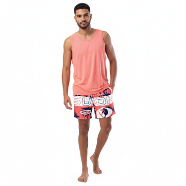 Coral Tank Top Look