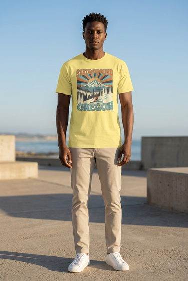 Cornsilk Oregon graphic tee editorial look