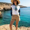 Cove - White Tropical Hoodie