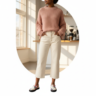 Cozy casual styling