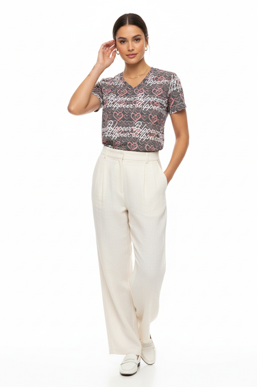 Cream Linen Pants