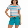 Crop Tee with Boardshorts - Front