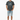 Dark heather grey tee with hands in pockets