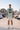Dusty blue T-shirt with shorts