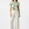Eco Crop Tee - Linen Pants Front