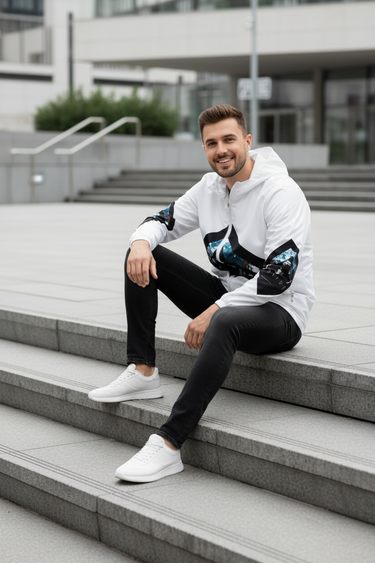 Editorial Look 3 — Urban Plaza Sit