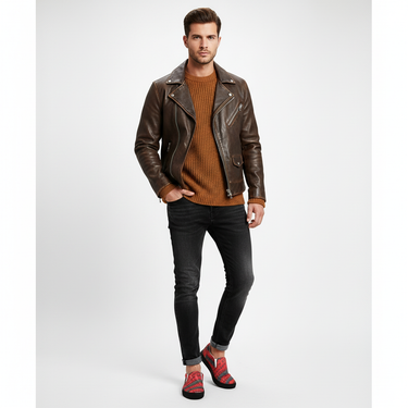 Fall Look 1 - Leather Jacket