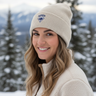 Female model - birch beanie candid styling