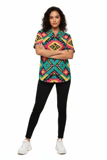 Female model in black skinny jeans and platform sneakers