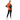 Female model in orange windbreaker