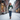 Female model on snowy street