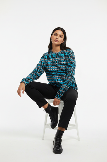 Female model sitting casual relaxed