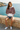 Female model with denim shorts
