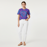 Female - Relaxed summer with white denim