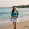 Female – White Shorts Beach