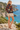 Floral bomber back view at a coastal overlook