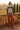 Floral sweater with rust trousers