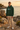 Forest hoodie with sand joggers on the shoreline