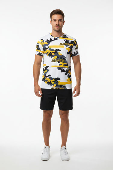 Front - T-Shirt + Boardshorts