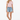 Front - White model, jean summer shorts