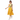 Geo Stripe Crop Top - White female model with yellow skirt