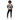 Geometric Sweater Black Jeans Black Female Model